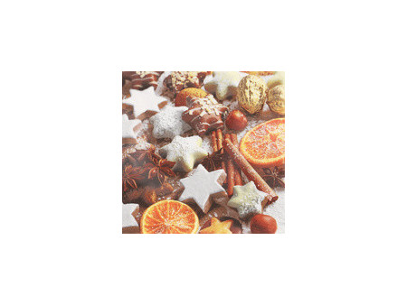 PAPSTAR Serviette à motif de Noël 'Cinnamon Stars'