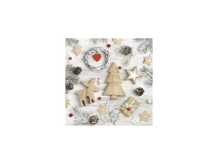 PAPSTAR Serviette à motif de Noël 'Merry Christmas'