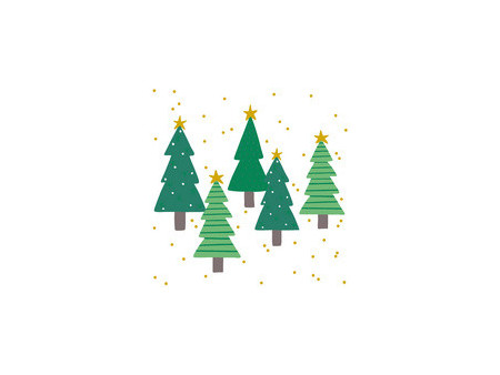 PAPSTAR Serviette à motif de Noël 'Winter Trees'