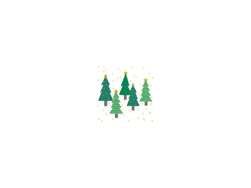 PAPSTAR Serviette à motif de Noël 'Winter Trees'
