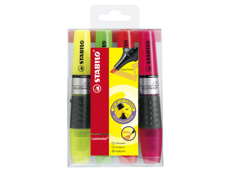 STABILO Surligneur LUMINATOR, étui en PET de 4