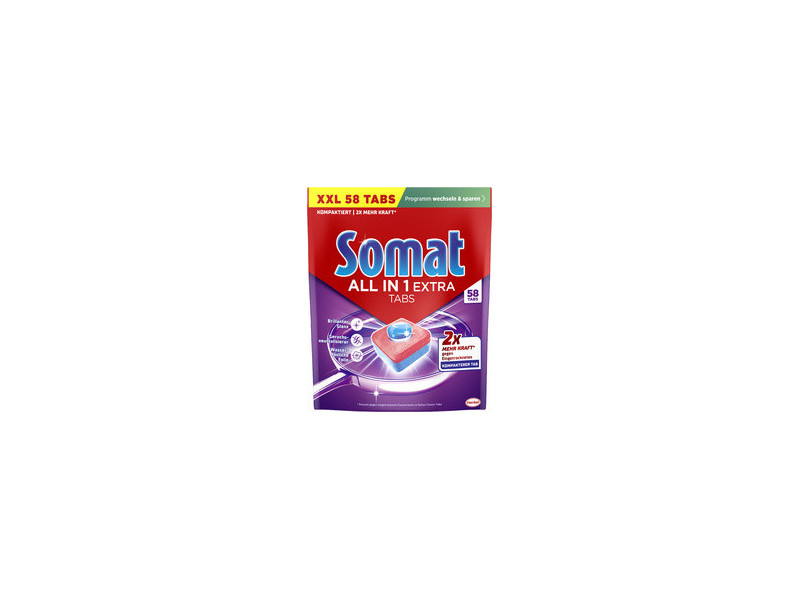 Somat Pastille lave vaisselle ALL IN 1 EXTRA, 58 pastilles