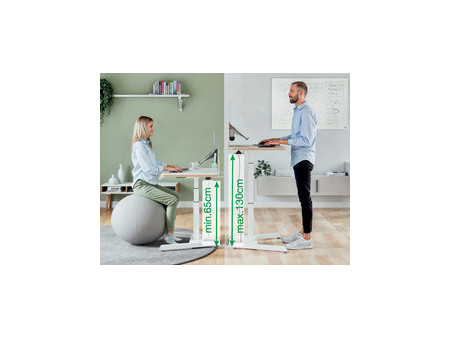 LEITZ Jeu de roulettes pour bureau 6534, gris clair