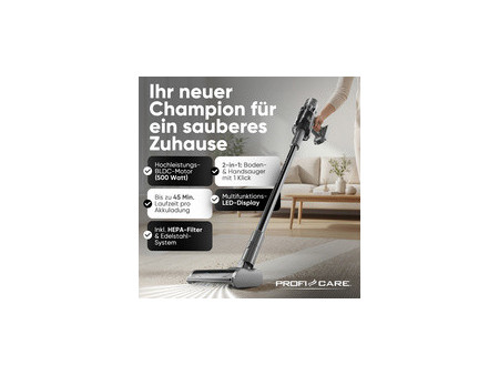 PROFI CARE Aspirateur à main / balai PC-BS 3138, turquoise