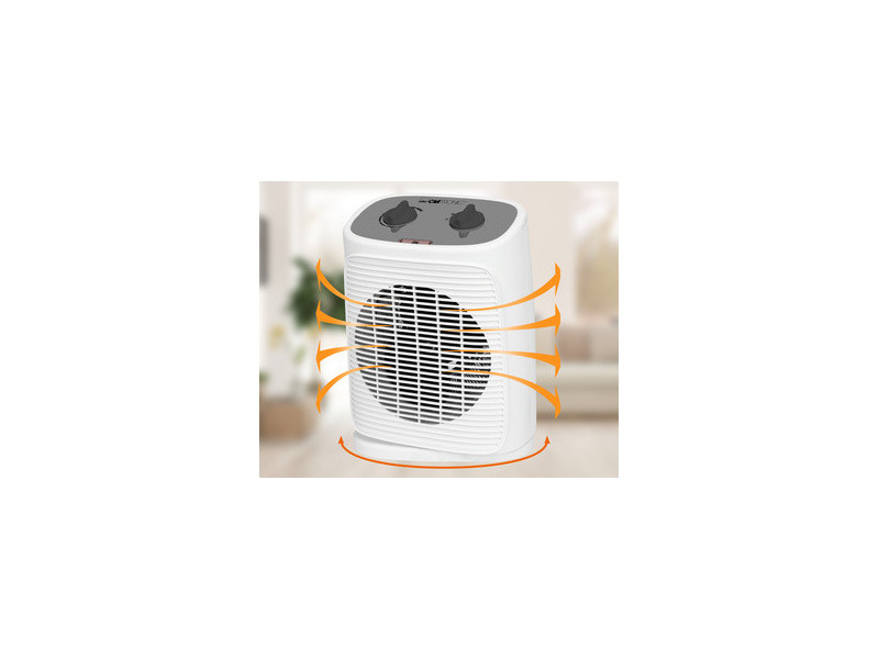 CLATRONIC Radiateur soufflant HL 3800, oscillant, blanc