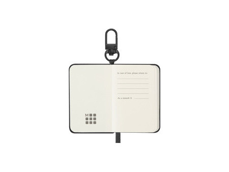 MOLESKINE Mini-carnet porte-clé, couverture rigide, noir