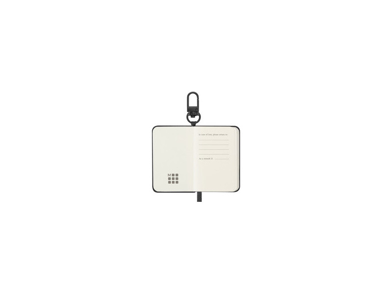 MOLESKINE Mini-carnet porte-clé, couverture rigide, noir