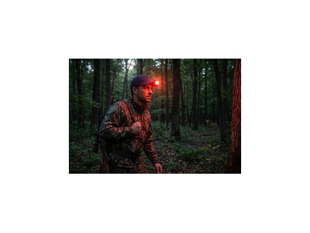 ANSMANN Lampe frontale LED 2 en 1 HD350R, 320 lumens, noir