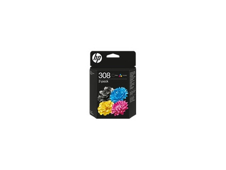 Multipack HP 308 Noir/Couleur - 2 cartouches