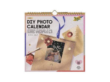 folia Calendrier mural, 230 x 230 mm, blanc