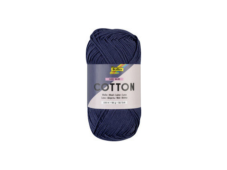 folia Fil de coton, 50 g / 150 m, grey blue
