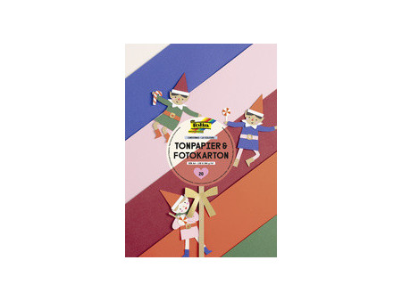 folia Bloc papier de couleur / carton de bricolage NOEL, A4