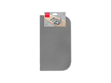 metaltex Tapis d'évier, PP, 360 x 410 mm, gris