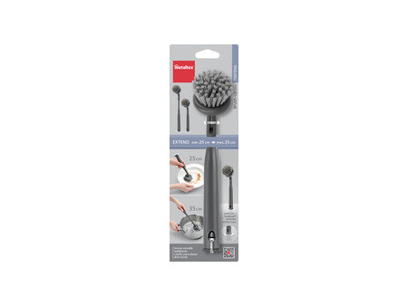 metaltex Brosse à vaisselle Brush-Up, gris