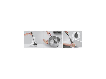 metaltex Kit de nettoyage Brush-Up, 3 pièces, gris