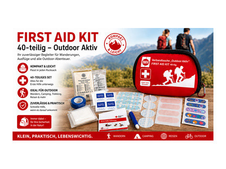 IWH Trousse de premiers secours 'Outdoor Aktiv', 40 pièces