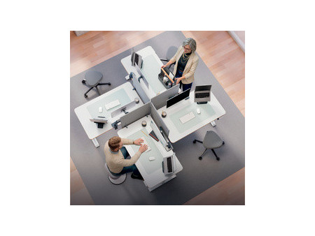 LEITZ Cloison acoustique, (L)600 x (P)12 x (H)700 mm, gris