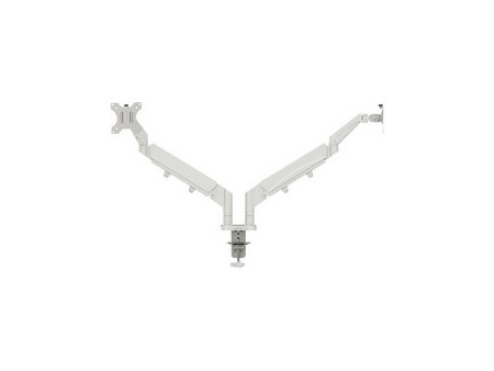 LEITZ Bras double Ergo Dual, longueur: 453 mm, gris clair