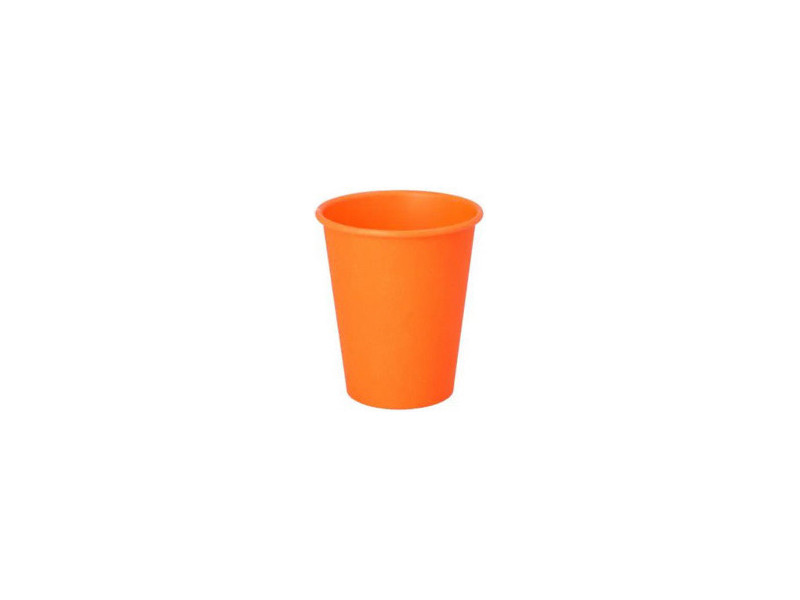 STARPAK Gobelet en carton, 0,2 l, lot de 50, orange