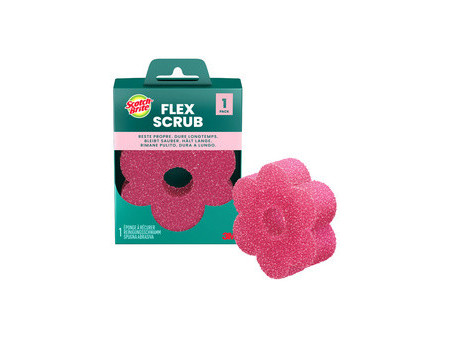 Scotch-Brite Éponge Flex Scrub, rose