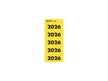 LEITZ Étiquette pour classeur 'Année 2026', jaune