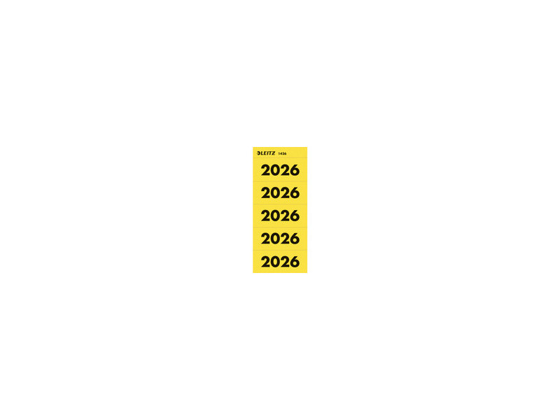 LEITZ Étiquette pour classeur 'Année 2026', jaune