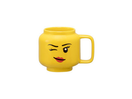 LEGO Mug WINKING GIRL, 530 ml, jaune