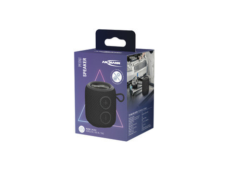 ANSMANN Mini haut-parleur bluetooth BTS, V5.4, noir
