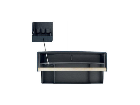 LEITZ Organiseur de bureau avec poignée en bois, tissu