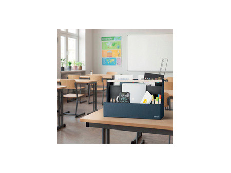 LEITZ Organiseur de bureau avec poignée en bois, tissu