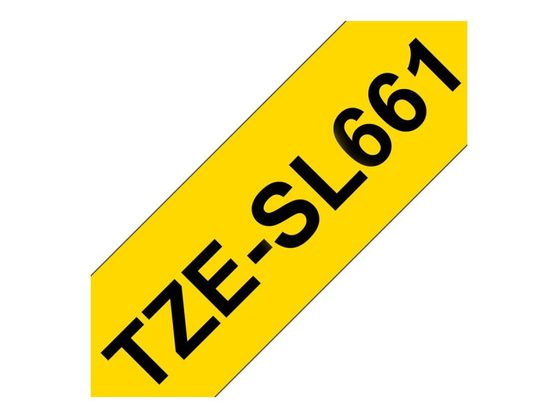 BROTHER TZeSL661 tape Black on Yellow