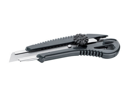 WESTEX Cutter, plastique, lame 18 mm, avec bouton rotatif