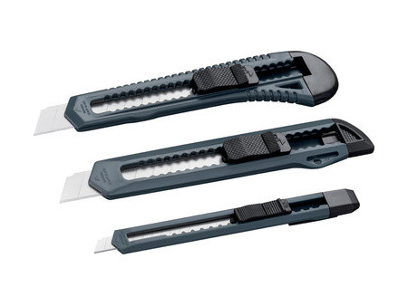 WESTEX Set de cutters, plastique, lame: 9/18 mm, 3 pièces