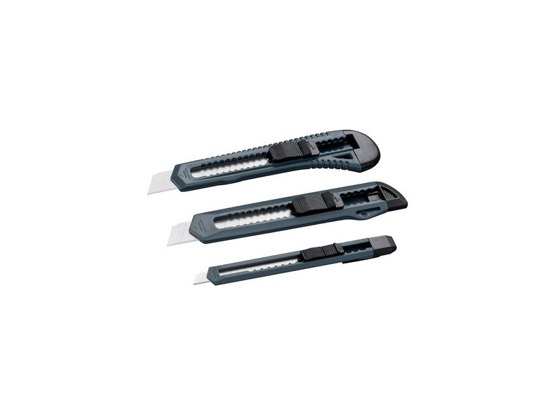 WESTEX Set de cutters, plastique, lame: 9/18 mm, 3 pièces