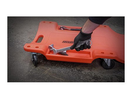 BRÜDER MANNESMANN Chariot de visite, en PVC, rouge