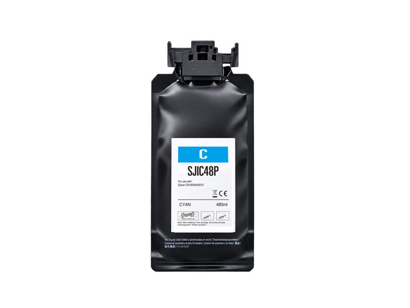Cartouche compatible Epson SJIC48PC C13T55P240 - Cyan - 480 ml
