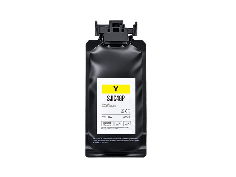 Cartouche compatible Epson SJIC48PY C13T55P440 - Jaune - 480 ml