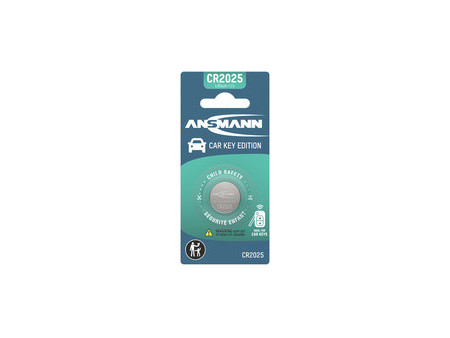 ANSMANN Pile bouton lithium CAR KEY, CR2025, blister de 1