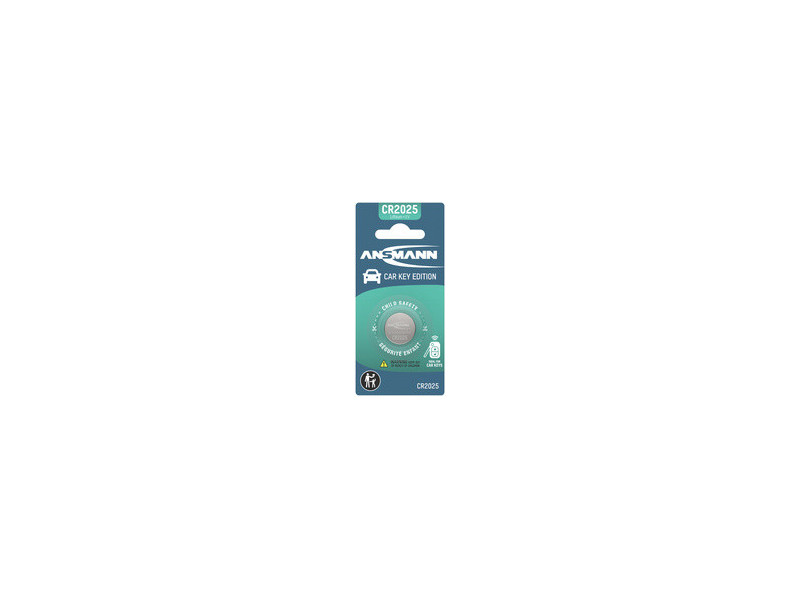 ANSMANN Pile bouton lithium CAR KEY, CR2025, blister de 1