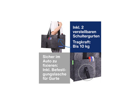 magnetoplan Sacoche en feutre Desk Sharing Bag, violet