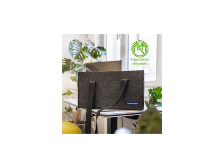 magnetoplan Sacoche en feutre Desk Sharing Bag, vert mousse