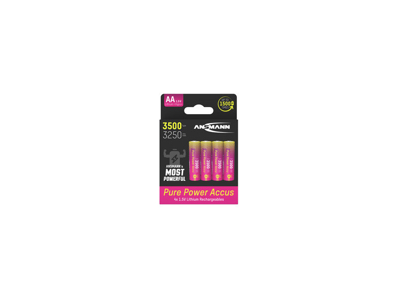 ANSMANN Pile Li-Ion Pure Power, AA, blister de 4