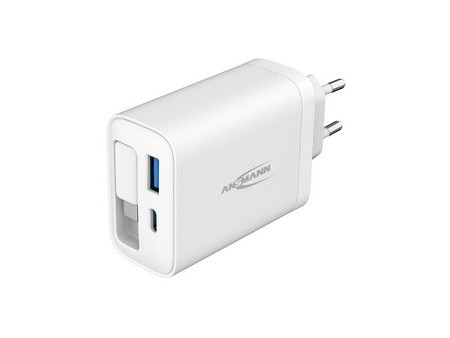ANSMANN Chargeur USB HOME CHARGER 230PD avec câble, blanc