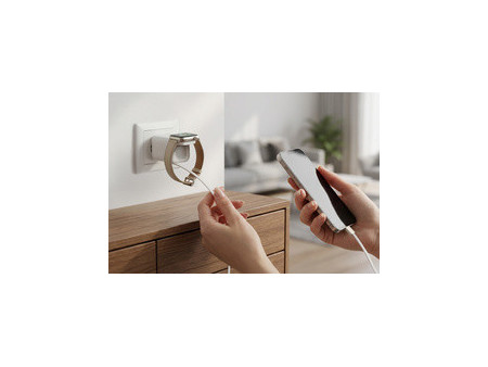 ANSMANN Chargeur USB HOME CHARGER HC265PD avec câble, blanc