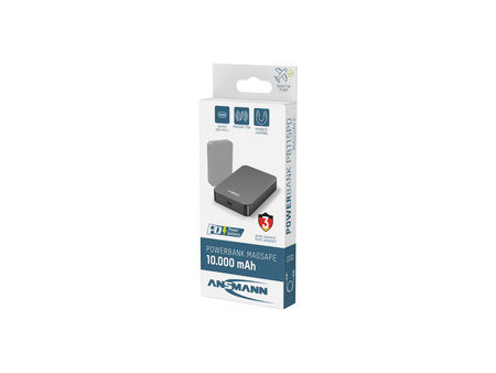 ANSMANN Powerbank MagSafe PB115PD, 10.000 mAh, anthracite