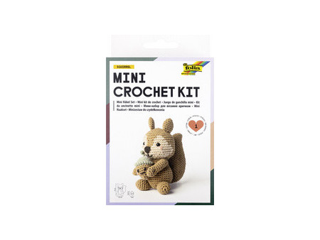 folia Mini-kit de crochet 'SQUIRREL', motif écureuil