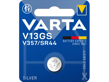 VARTA Pile bouton oxyde argent V13GS (SR44), 1,55 V