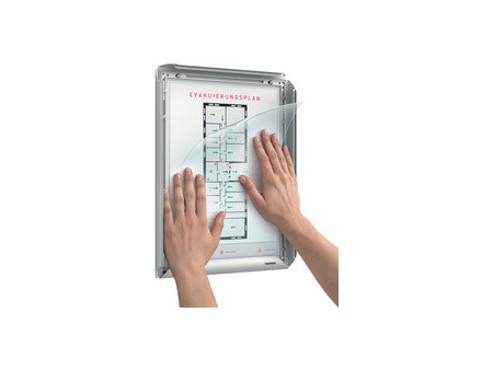 FRANKEN Cadre porte-affiche X-tra!Line, A4, argent
