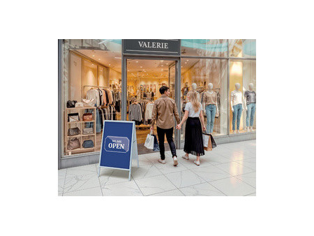 FRANKEN Porte-affiche X-tra!Line, A1, argent