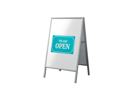 FRANKEN Porte-affiche X-tra!Line, A1, argent